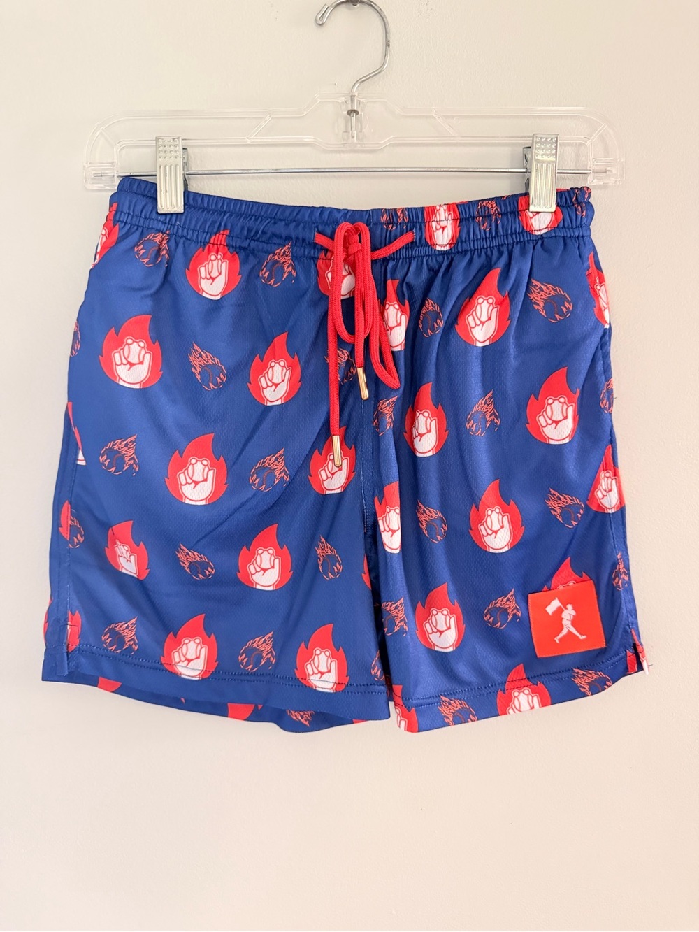 Baseballism Flame Thrower Diamond Air Mesh Shorts - YL